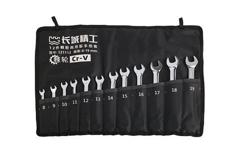 12 件專業(yè)級棘輪兩用扳手組套