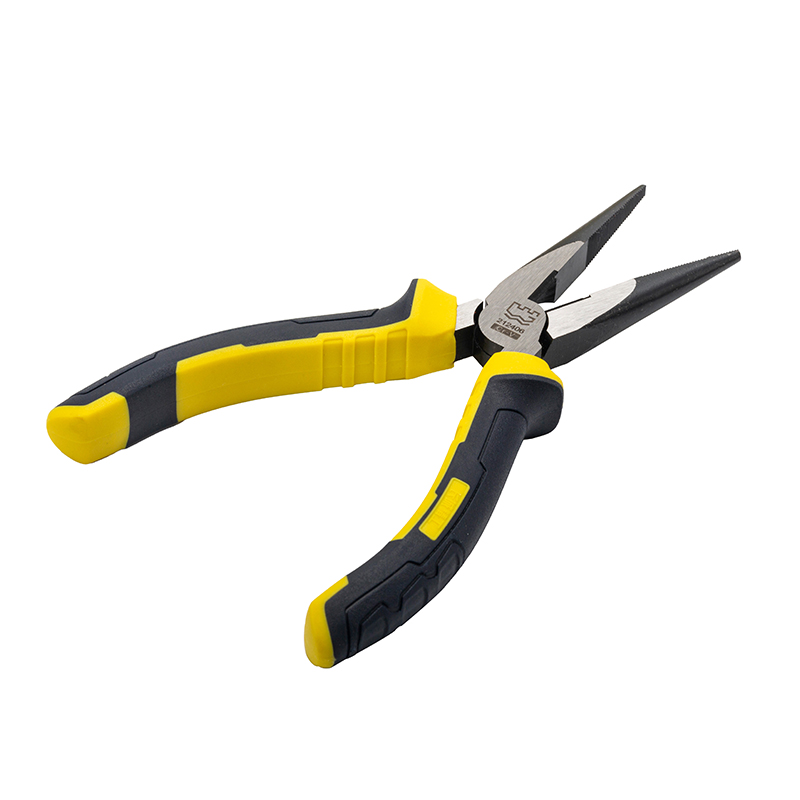 Great Wall Industrial-Grade German-Style Bi-Color Handle Long Nose Pliers，Labor-Saving
