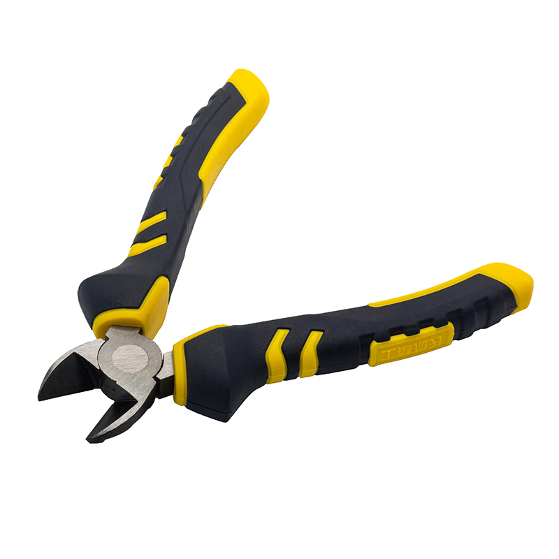 Great Wall Industrial-Grade German-Style Bi-Color Handle Diagonal Cutters Pliers，Labor-Saving