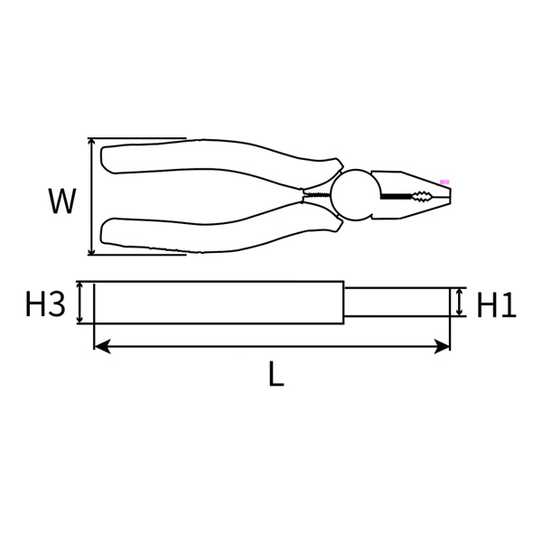 Great Wall Industrial-Grade Japanese-Style Combination Pliers，Labor-Saving